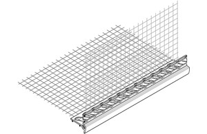 Putzarmierungsgewebe-Tropfkante PVC Standard 6490 weiss 100/100 mm